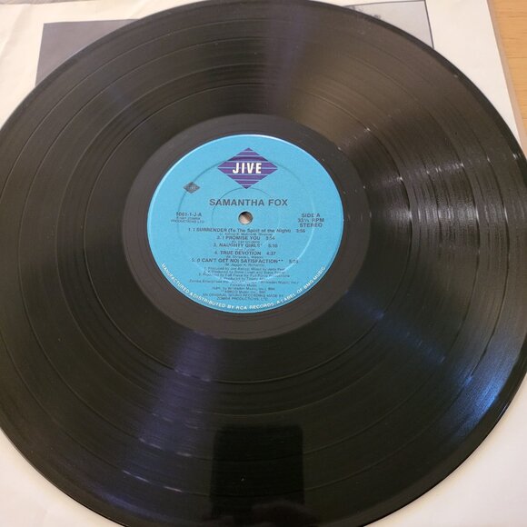 SAMANTHA FOX Self Titled LP Vinyl 1987 Jive Records 1061-1-J Pop Music LP6 - Picture 7 of 9